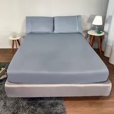 Jogo Lençol Cama Solteiro 2pç Malha C/ Elástico E Fronhas Foto mini 2