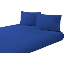 Jogo Lençol Para Cama King E Super King Cores Cor Azul Foto mini 1