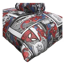 Jogo Lençol Spider Cartoon C/ Elástico Menino Solteiro 2 Pçs Foto mini 2