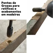 Jogo limas rotativa tipo Grossa para madeira Com 5 Pç 8af Eda Foto mini 3