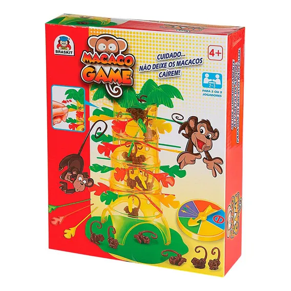 Jogo Macaco Game Não Deixe O Macaco Cair - Braskit Foto 1