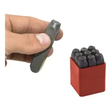 Jogo Marcador Pino Punção Números De 12mm Marcação Algarismo Foto mini  2