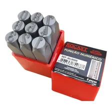 Jogo Marcador Pino Punção Números De 12mm Marcação Algarismo Foto mini 1