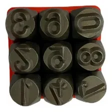 Jogo Marcador Pino Punção Números De 6mm Marcação Ferro Foto mini 2