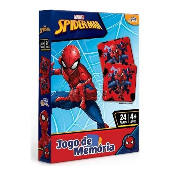 Jogo Marvel - Memória Homem Aranha - Toyster 8016 Foto 1