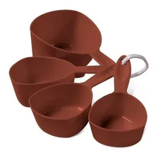 Jogo Medidor De Xicaras Medidoras 4 Peças Brinox Cor Marrom Foto mini 1