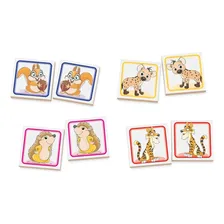 Jogo Mem贸ria Animais Brinquedo Educativo Infantil Junges Foto mini 2