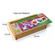 Jogo Memória De Animais E Filhotes Educativo 40 Peças Foto mini 3