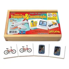 Jogo Memória Meios Transporte E Comunicação Educativo Foto mini 1