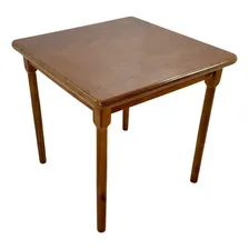 Jogo Mesa De Madeira Com 4 Cadeiras Imbuia - Reisol M贸veis Foto mini 3