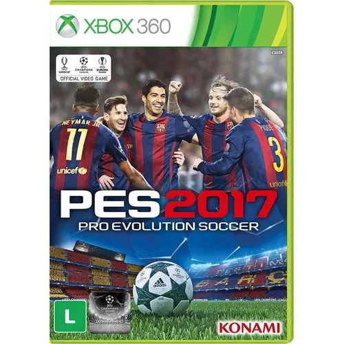 Jogo Mídia Física Pro Evolution Soccer 2017 Pes 2017 Xbox360 Foto 1