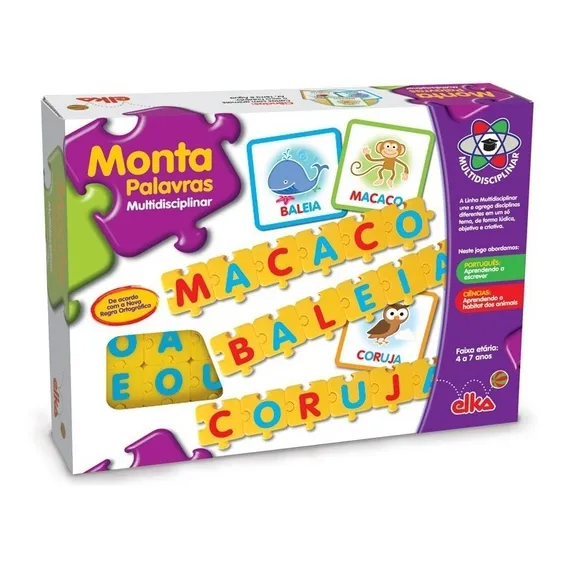 Jogo Monta Palavras Multidisciplinar Elka 769 Foto 1
