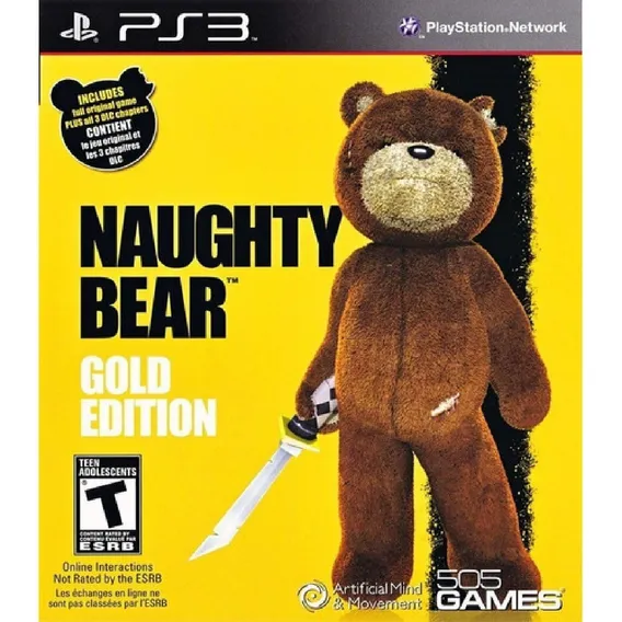 Jogo Naughty Bear Golden Edition Para Playstation 3 Ps3 Foto 1