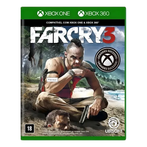 Jogo Original MĂdia FĂsica Far Cry 3 Para Xbox One/360 Foto 1