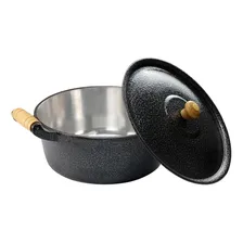 Jogo Panelas Caçarolas E Caldeirão Aluminio Batido Craqueado Foto mini 3