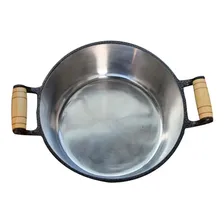 Jogo Panelas Caçarolas E Caldeirão Aluminio Batido Craqueado Foto mini 4