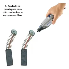Jogo Par Escova Carvão Pra Retifica Dremel Tc - 64 Foto mini 4