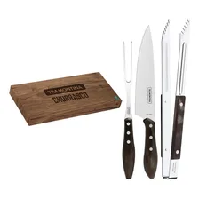 Jogo Para Churrasco Tramontina Inox E Polywood 3 Peças Foto mini 1