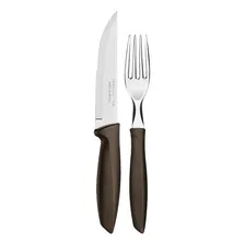 Jogo Para Churrasco Tramontina Inox Plenus 12 Pç Marrom Foto mini 3