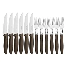 Jogo Para Churrasco Tramontina Inox Plenus 12 Pç Marrom Foto mini 2