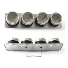 Jogo Porta Condimentos Magnéticos 5 Peças Cor Inox Foto mini 1