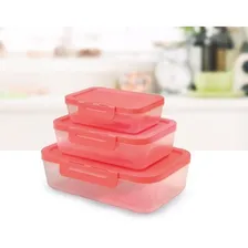 Jogo Potes Herméticos Bpa Free Com Trava Microondas Freezer Foto mini  2