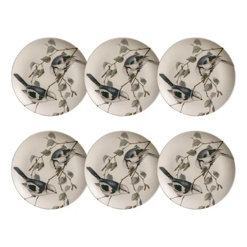 Jogo pratos sobremesa Porto Brasil Stoneware lípsia Kit 6 unidades Foto 1