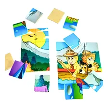 Jogo Quebra-cabeça Acampamento Iob Brinquedo Educativo Foto mini 4