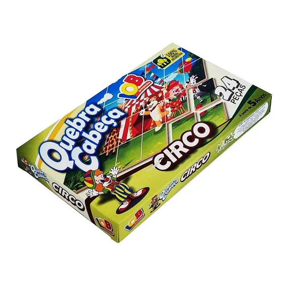 Jogo Quebra-cabeça Circo Educativo Pedagógico Foto 1