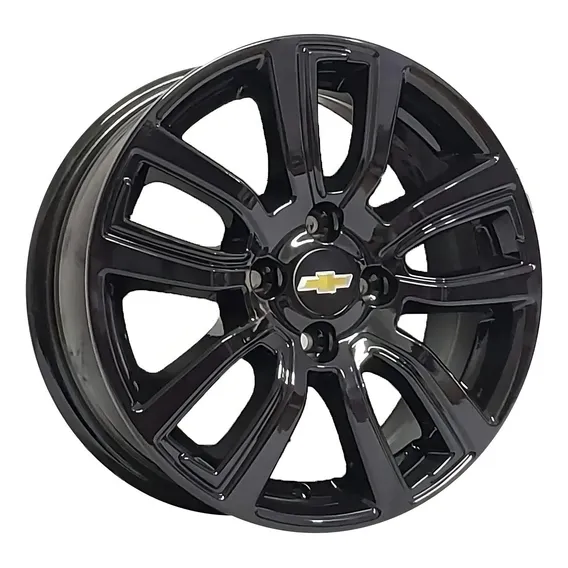 Jogo Roda Aro 14 Gm Onix Activ Prisma Celta Corsa Meriva R80 Cor Black Piano 4x100 Foto 1