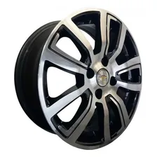 Jogo Roda Aro 14 Gm Onix Activ Prisma Celta Corsa Meriva R80 Cor Preta Diamante Foto mini 2