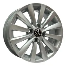 Jogo Roda Aro 14 Vw 4x100 Gol G1 G2 G3 G4 (+ Bicos) Zk300 Cor Prata Foto mini 1