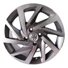 Jogo Roda Aro 15 Vw Gol G2 G3 G4 G5 G6 G7 4x100 + Bicos Cor Grafite Diamante Foto mini 1