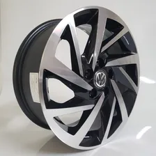 Jogo Roda Aro 15 Vw Gol G2 G3 G4 G5 G6 G7 4x100 + Bicos Cor Preto Diamante Foto mini 2