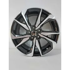 Jogo Roda Aro 17 Honda Civic Si Turbo 5x114 Zk988 Cor Preto Diamantado 5x114 Foto mini 1