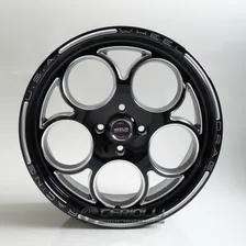 Jogo Roda Aro15 Weld Magnun 15x4 E 15x7 4x100 Gol Chevette Cor Preto Diamantado Foto mini  3