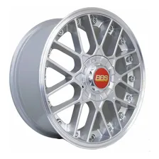 Jogo Roda Bbs Rs Aro 17 Tala 7 4x100 4x108 Borda Gts Cor Prata 4x100 Foto mini 1
