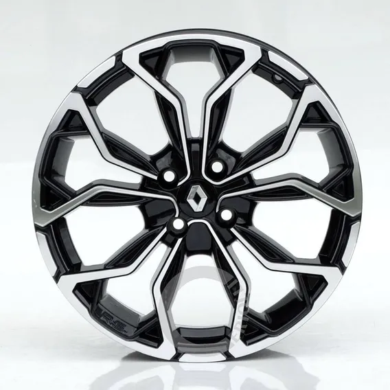 Jogo Roda Clio Aro 15 4x100 + Bicos Cor Preto Diamantado Foto 1
