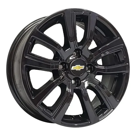 Jogo Roda Onix Activ 2017 Aro 14 + Bicos Cor Black Piano 4x100 Foto 1