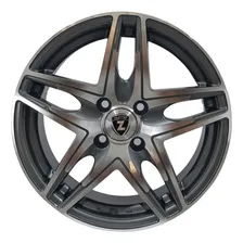 Jogo Roda Zuma Wheels Aro 15 Modelo 3270 4x100 Gsp Cor Grafite Diamantado Foto mini 1