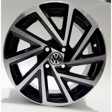 Jogo Rodas Aro 14 Vw 4x100 R-seven Zk780 Gol Parati Saveiro Cor Preto Diamante Foto mini 1