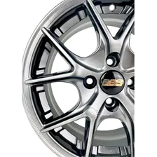 Jogo Rodas Aro 14 Vw 4x100 Saveiro Gol + Bicos Cor Gloss Shadow 4x100 Foto mini  2