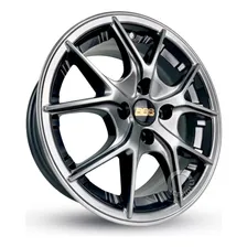 Jogo Rodas Aro 14 Vw 4x100 Saveiro Gol + Bicos Cor Gloss Shadow 4x100 Foto mini  3