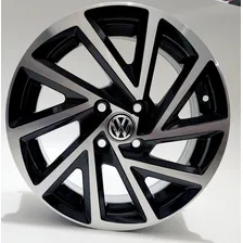 Jogo Rodas Aro 14 Vw 4x100 Saveiro Gol + Bicos Cor Preto Diamante Foto  mini 1