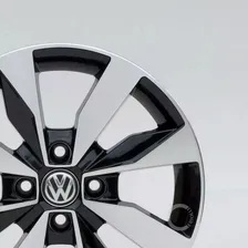 Jogo Rodas Aro 14 Vw 4x100 Saveiro Gol + Bicos Cor R74 Preto Diamantado 4x100 Foto mini 3