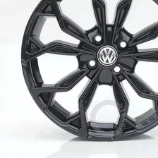 Jogo Rodas Aro 15 Vw Gol Saveiro Voyage 4x100 + Bicos M16 Cor Black Piano Black Foto mini 2