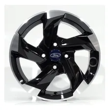 Jogo Rodas Aro15 Ford Ka Fiesta Ecosport Esportivas K60 15 Cor 4x108 Preta Diamantada Foto mini  2