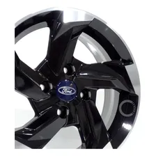 Jogo Rodas Aro15 Ford Ka Fiesta Ecosport Esportivas K60 15 Cor 4x108 Preta Diamantada Foto mini 4