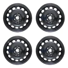 Jogo Rodas Ferro Aro 16 5x100 Golf Fox Polo Virtus Tcross Cor Preto Foto  mini 1