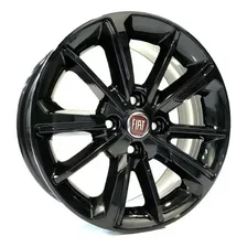Jogo Rodas Fiat Cronos Hgt Aro 14 inlcui Bicos Cor Black Piano Foto mini 1